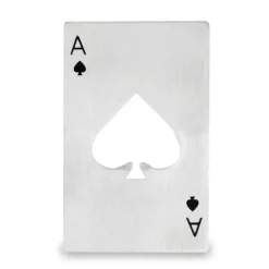 Ace Bottle Opener - Schoppen Aas - Flesopener - 6x9 cm