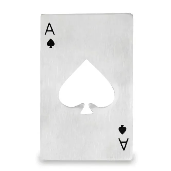 Ace Bottle Opener - Schoppen Aas - Flesopener - 6x9 cm