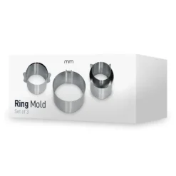 Adjustable Ring Moulds - Verstelbare RVS Kookringen - set van 3