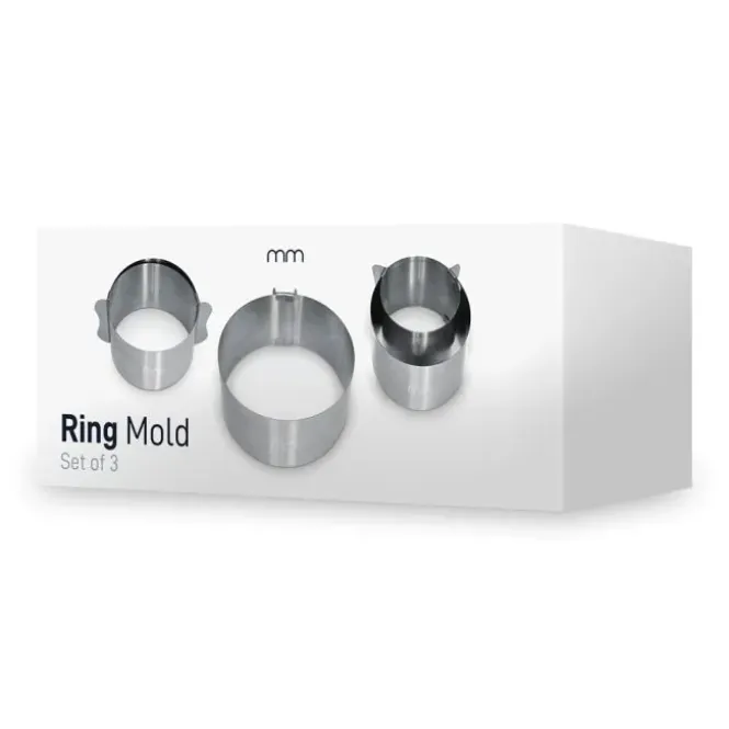 Adjustable Ring Moulds - Verstelbare RVS Kookringen - set van 3