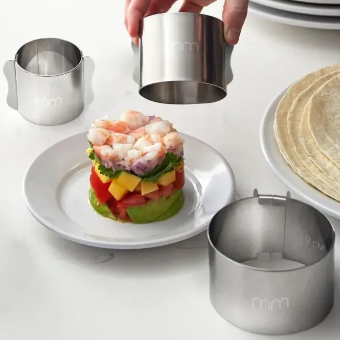 Adjustable Ring Moulds - Verstelbare RVS Kookringen - set van 3