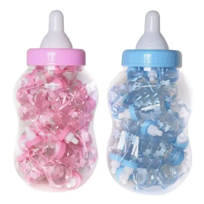Baby Bottle Set - Mega baby fles babyshower - Blauw en Roze