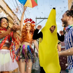 Banana Costume - Bananen pak - One Size Fits All - Volwassenen