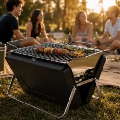 BBQ Briefcase Grill - Koffer BBQ - Opvouwbaar - Incl. Rooster