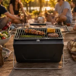 BBQ Briefcase Grill - Koffer BBQ - Opvouwbaar - Incl. Rooster