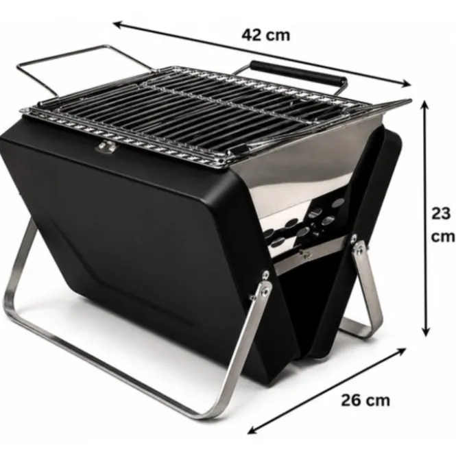 BBQ Briefcase Grill - Koffer BBQ - Opvouwbaar - Incl. Rooster