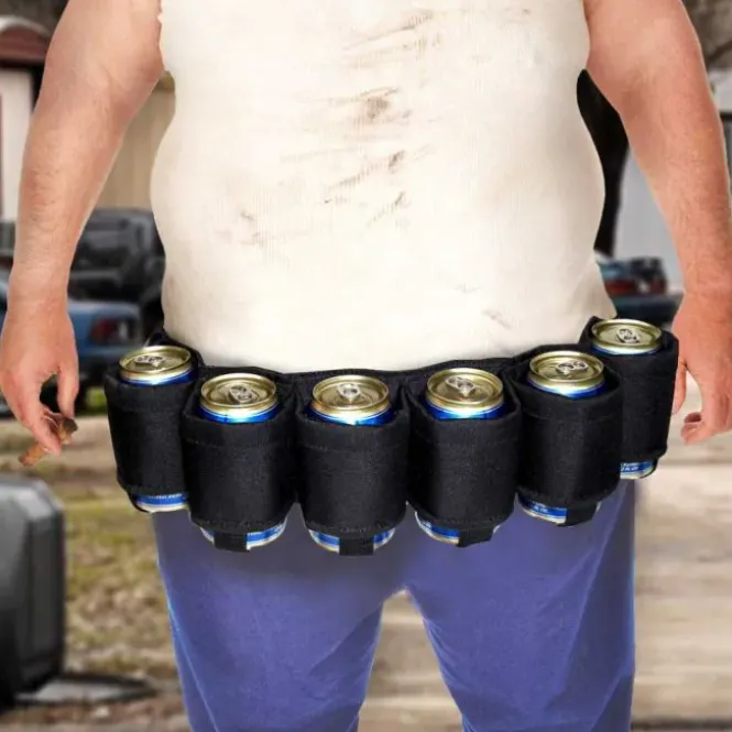 Beer Belt - Verstelbare Bier Riem - 6 blikjes 33cl