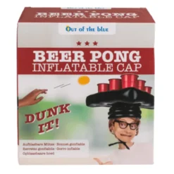 Beer Pong Hoed - Opblaasbaar - Inclusief Bekers & Ballen - Feestspel