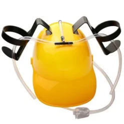 Bier Helm Blauw, Geel of Rood - 2 blikjes - Handsfree Drinken