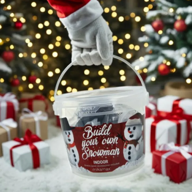 Bouw je eigen Sneeuwpop - Magisch speelzand 2KG - Inclusief aankleding