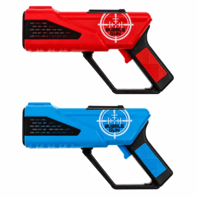 Bubble Gun met LED - Rood of Blauw - Bellenblaaspistool 25 cm