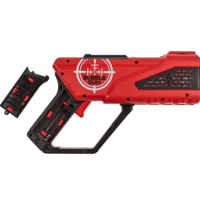 Bubble Gun met LED - Rood of Blauw - Bellenblaaspistool 25 cm