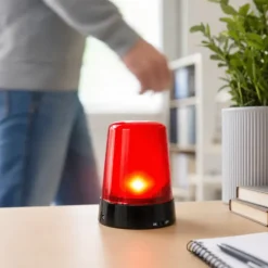 Bureau Alarm met Bewegingssensor - Zwaailamp