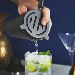 Cocktail Shaker Set - Mat Zwart - 8 Delige Set - 700ml