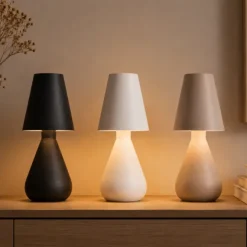 Cozy Maison Oplaadbare Tafellamp - Zwart, Wit of Taupe