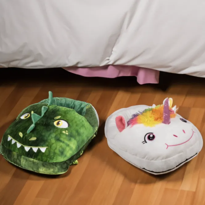 Cozy Voetwarmers - Dino en Unicorn - 100% polyester