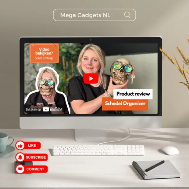 Doodshoofd pennenbak - Brilhouder - Pennebak - Bureau Opberger
