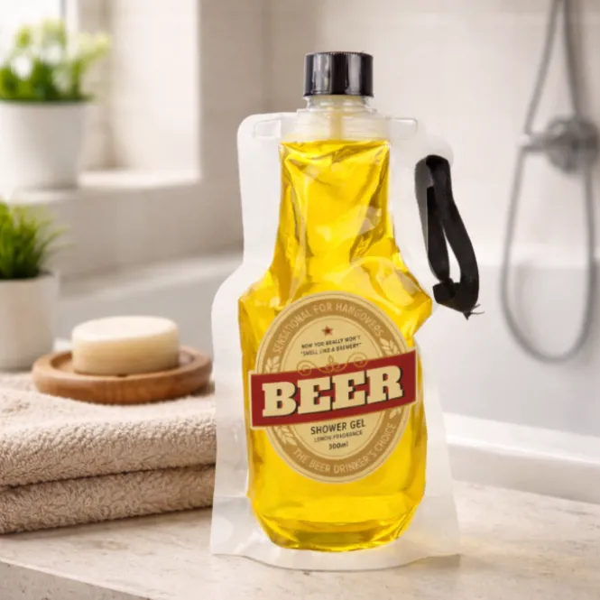 Douchegel Bier - 300 ml in PET-zak - Grappig Cadeau voor Mannen