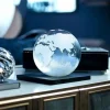 Earth Storm Glass Baroscoop - Incl. Zwarte Houten Voet Ø10cm