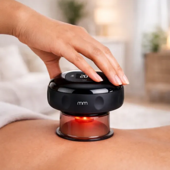 Elektrische Cupping Massager - USB C - 12 Niveaus Zuigkracht