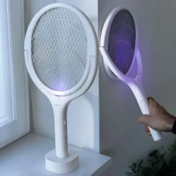 Elektrische Vliegenmepper 3-in-1 - Oplaadbare Muggenlamp - 24 cm