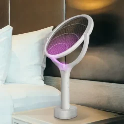 Elektrische Vliegenmepper 3-in-1 - Oplaadbare Muggenlamp - 24 cm