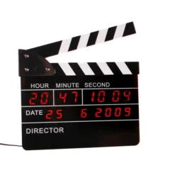 Filmklapper Wekker - 22x22 cm - Hollywood Design