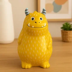 Gele Monster Spaarpot van Keramiek