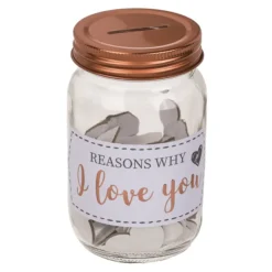 Glazen Weckpot 'Reasons why I love you'