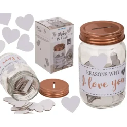 Glazen Weckpot 'Reasons why I love you'