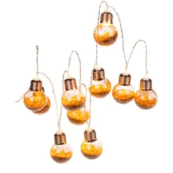 Glitterlampjes - Lichtslinger met 10 LED - 1,7m - Werkt op AA-batterijen