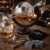 Globe Decanter Set - Incl. 2 Whiskey Glazen en Whiskey Stones