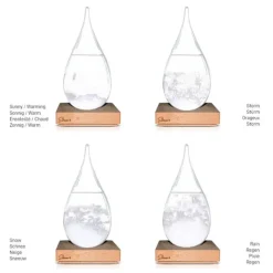 Globe Storm Glass - Weervoorspeller - ⌀20cm - Barometer
