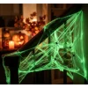 Glow Spiderweb - Glow in the Dark Spinnenweb - Inclusief 4 Spinnen