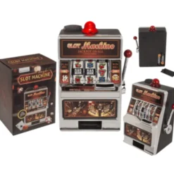 Gokkast Spaarpot - 19x14 cm - Met Geluid & LED