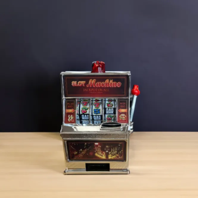 Gokkast Spaarpot - 19x14 cm - Met Geluid & LED