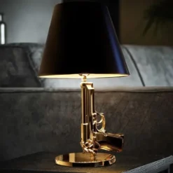 Golden Gun Lamp - Replica - Beretta Tafellamp - 43 cm hoog