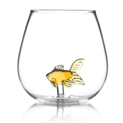 Goldfish In A Glass - 550ml - Premium Drinkglas met 3D Goudvis
