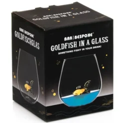 Goldfish In A Glass - 550ml - Premium Drinkglas met 3D Goudvis