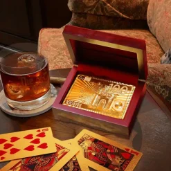 Gold Playing Cards In Box - Water Proof - 54 Kaarten