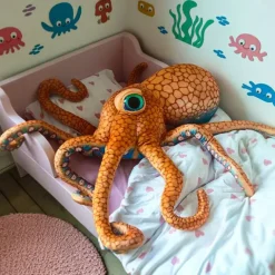 Griezelige XXL Octopus Knuffel 150 cm - XXL Pluche Monster Inktvis