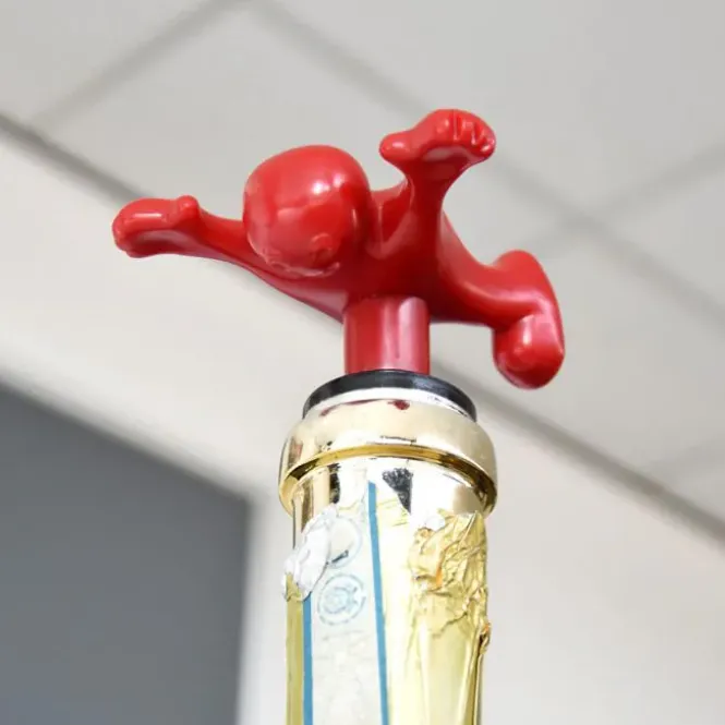 Happy Man Set - Set van 3 - Fles Opener, Stopper en Kurkentrekker