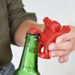 Happy Man Set - Set van 3 - Fles Opener, Stopper en Kurkentrekker