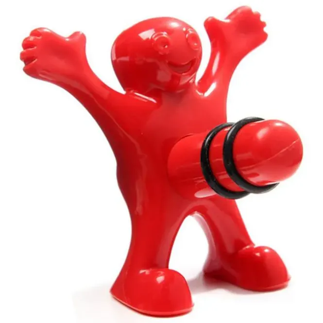 Happy Man Set - Set van 3 - Fles Opener, Stopper en Kurkentrekker
