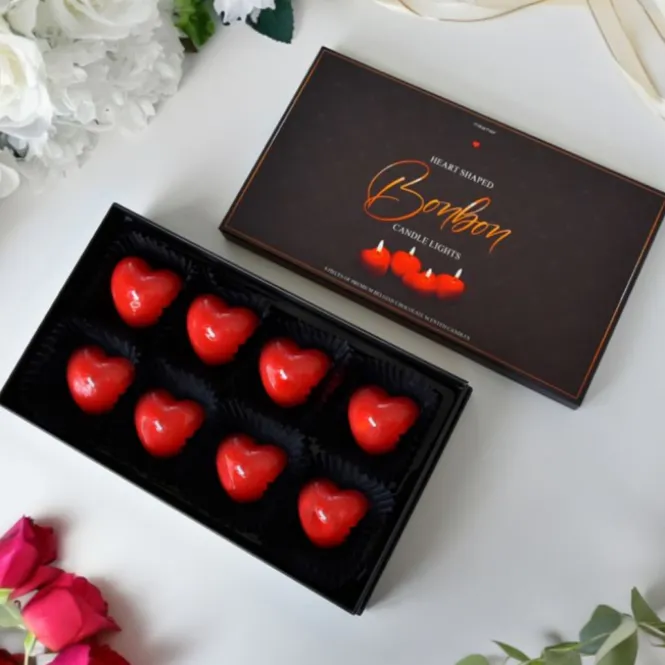Heart-Shaped Bonbon Candle lights