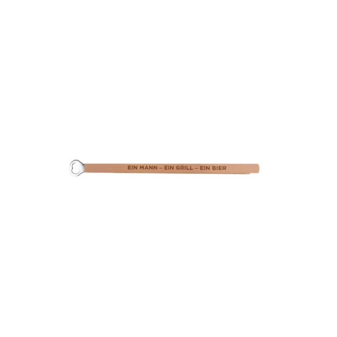 Houten BBQ Tang met Bieropener