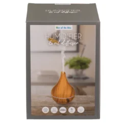 Houten Diffuser - Luchtbevochtiger - 120ml met LED - USB oplaadbaar