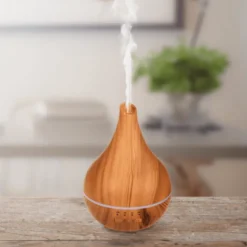 Houten Diffuser - Luchtbevochtiger - 120ml met LED - USB oplaadbaar