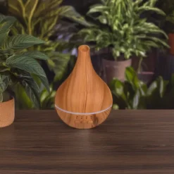 Houten Diffuser - Luchtbevochtiger - 120ml met LED - USB oplaadbaar