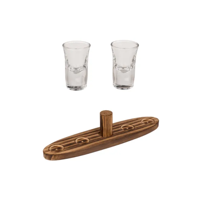 Houten Ring Toss Drinkspel - Wooden toss